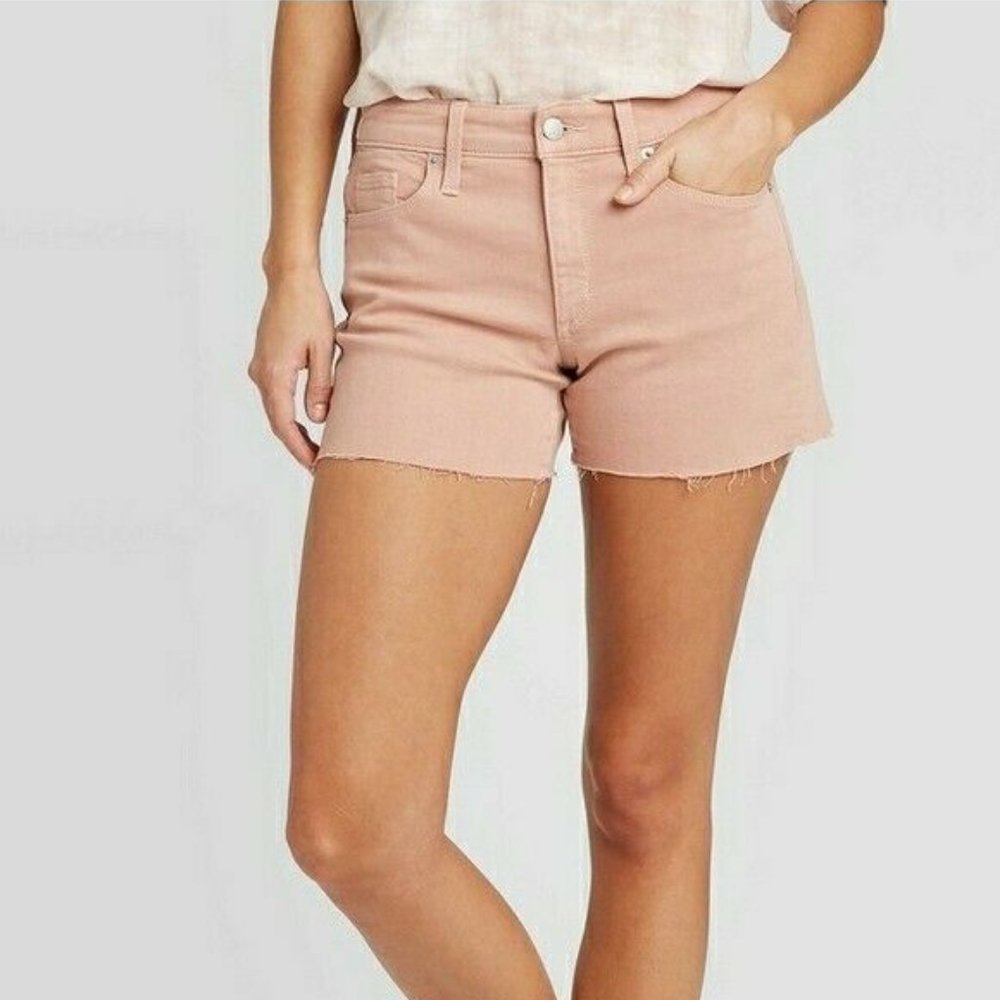 Universal Thread High Rise Cutoff Jean Shorts Pink
